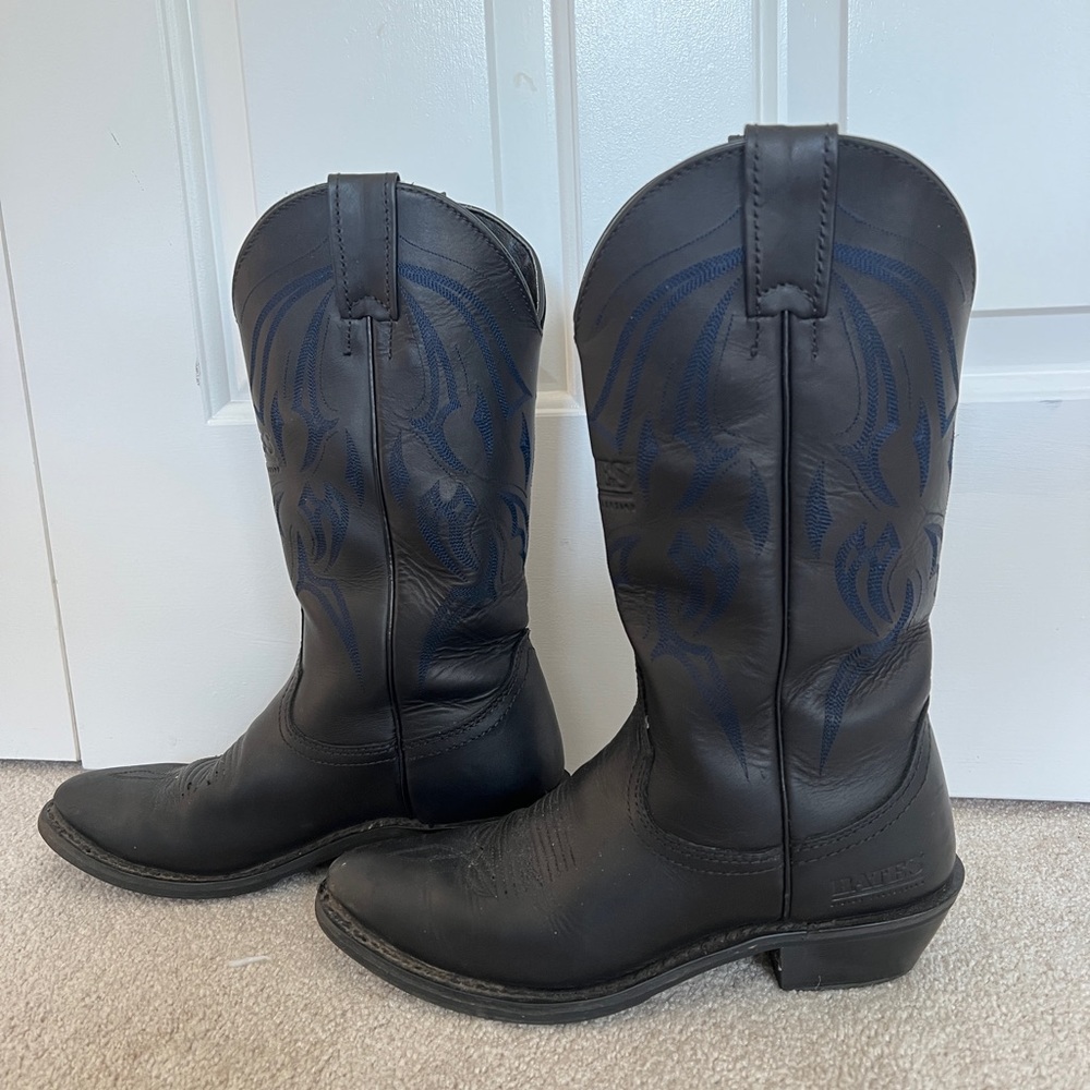 Leather cowboy boots